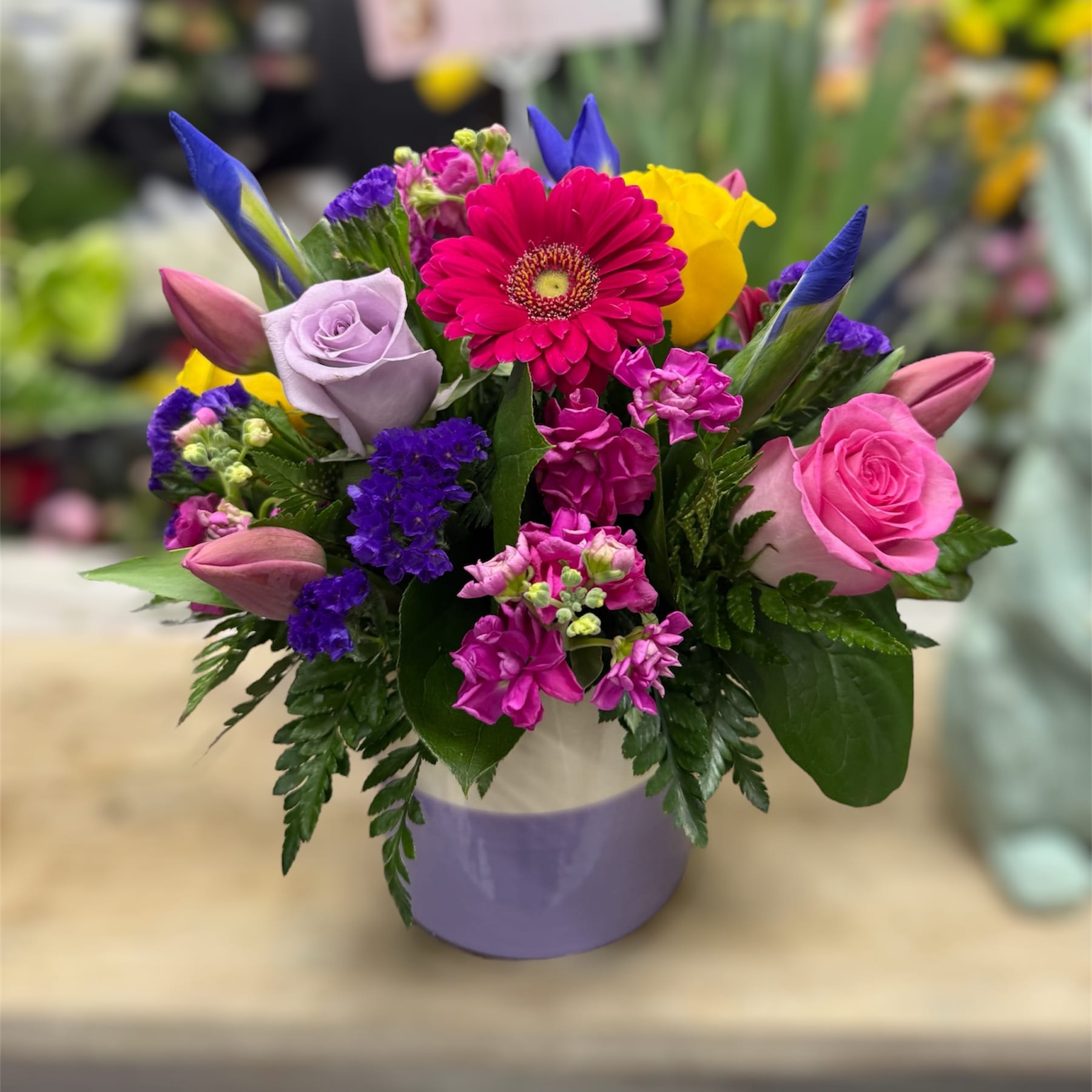 Designer's Choice Ceramic Container Arrangement