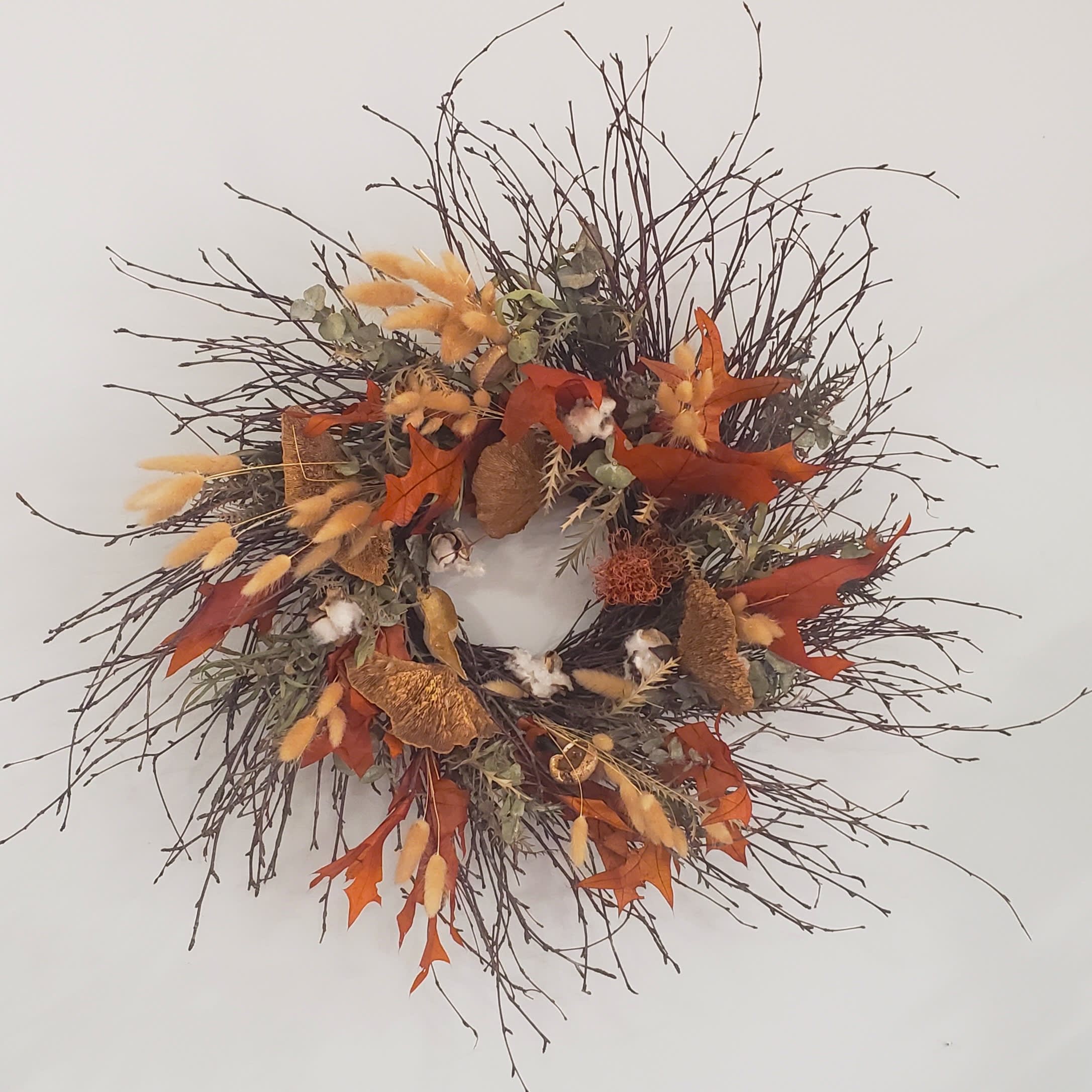 Copper Dreams Twig Everlasting Wreath