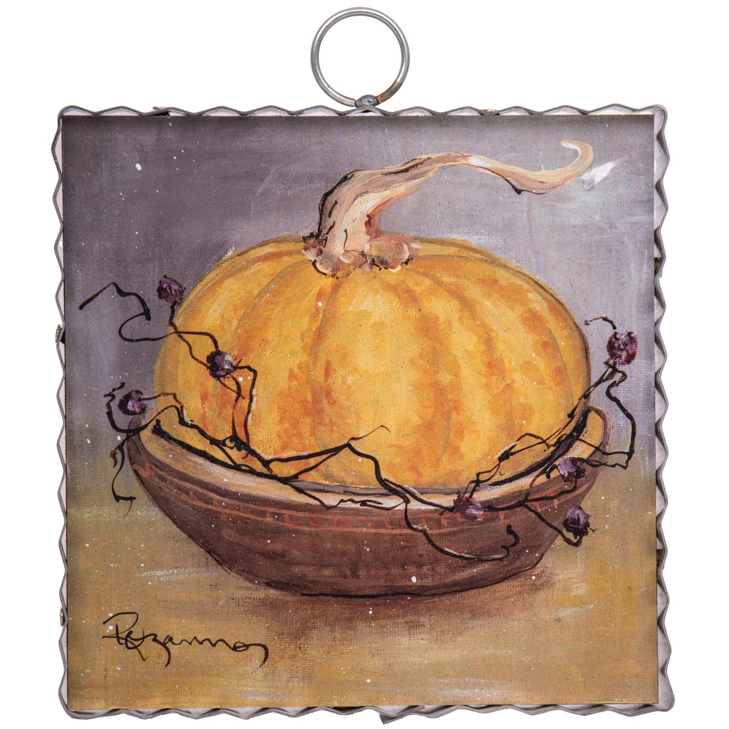 Mini Gallery Yellow Pumpkin Bowl