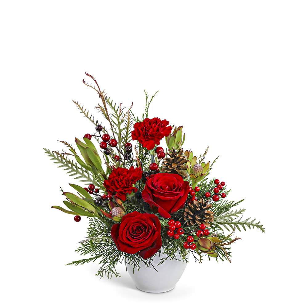 Crimson Pine Flower Bouquet