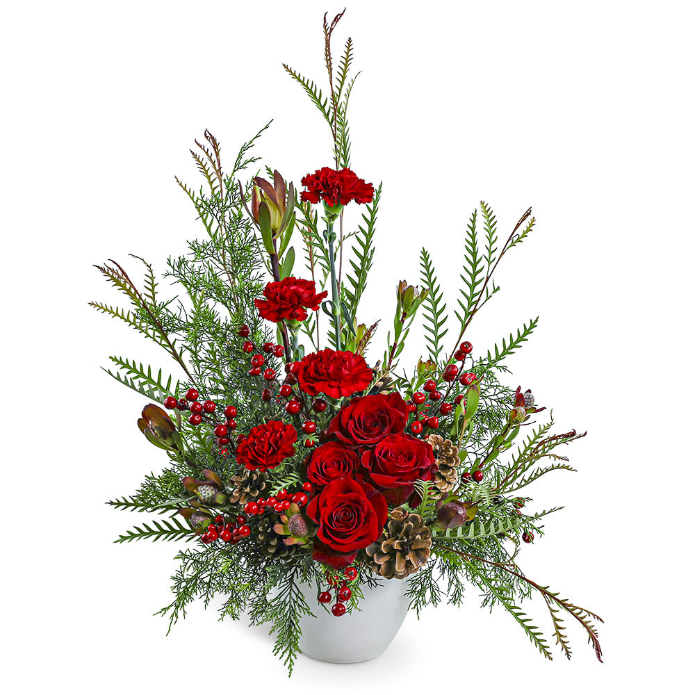 Crimson Alpine Flower Bouquet