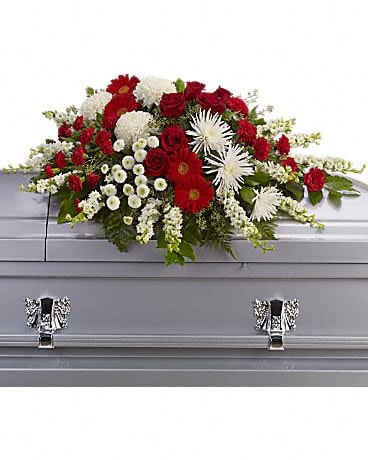 STRENGTH AND WISDOM CASKET SPRAY Flower Bouquet