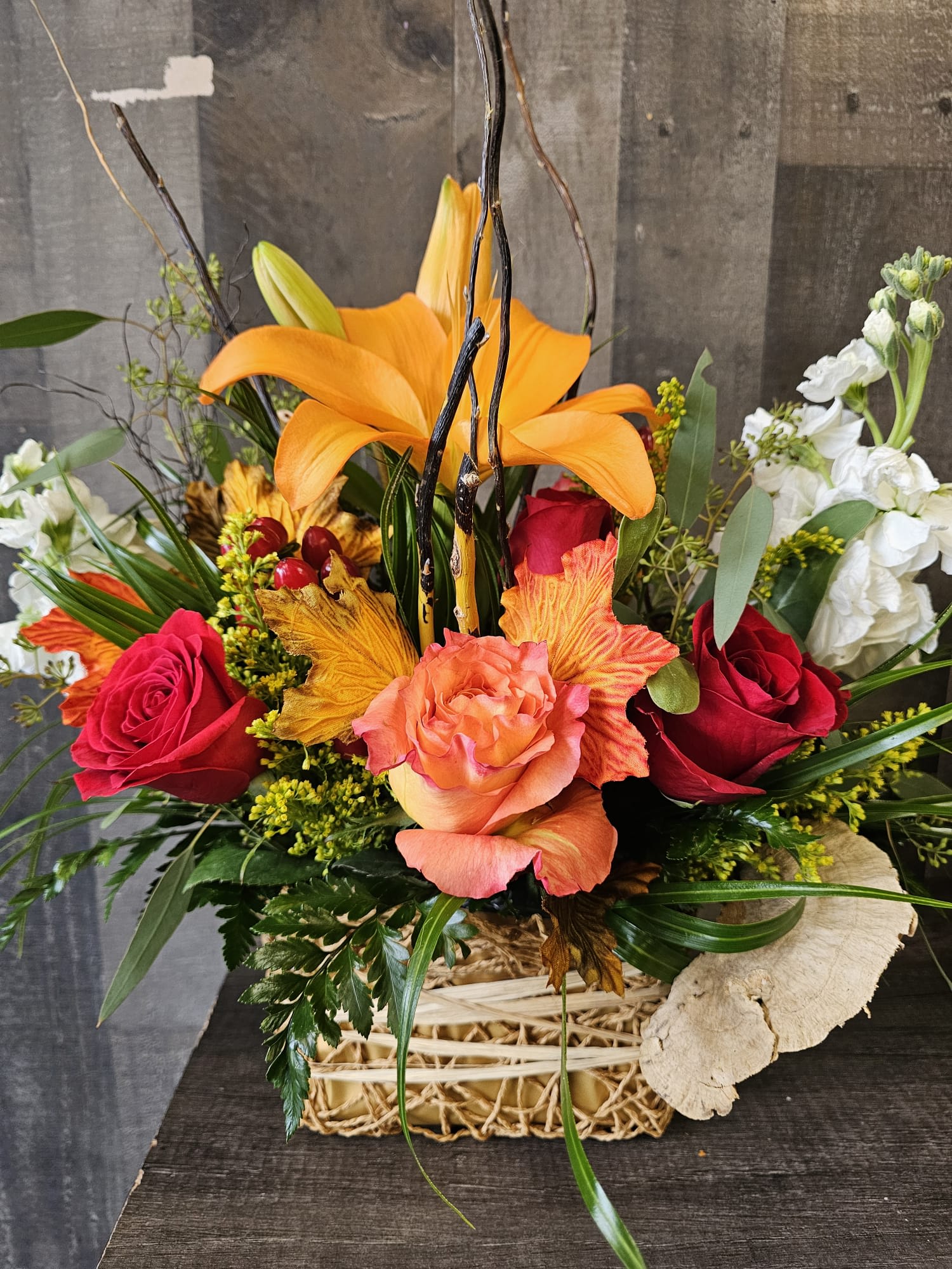 Crisp Autumn Day Arrangement Flower Bouquet