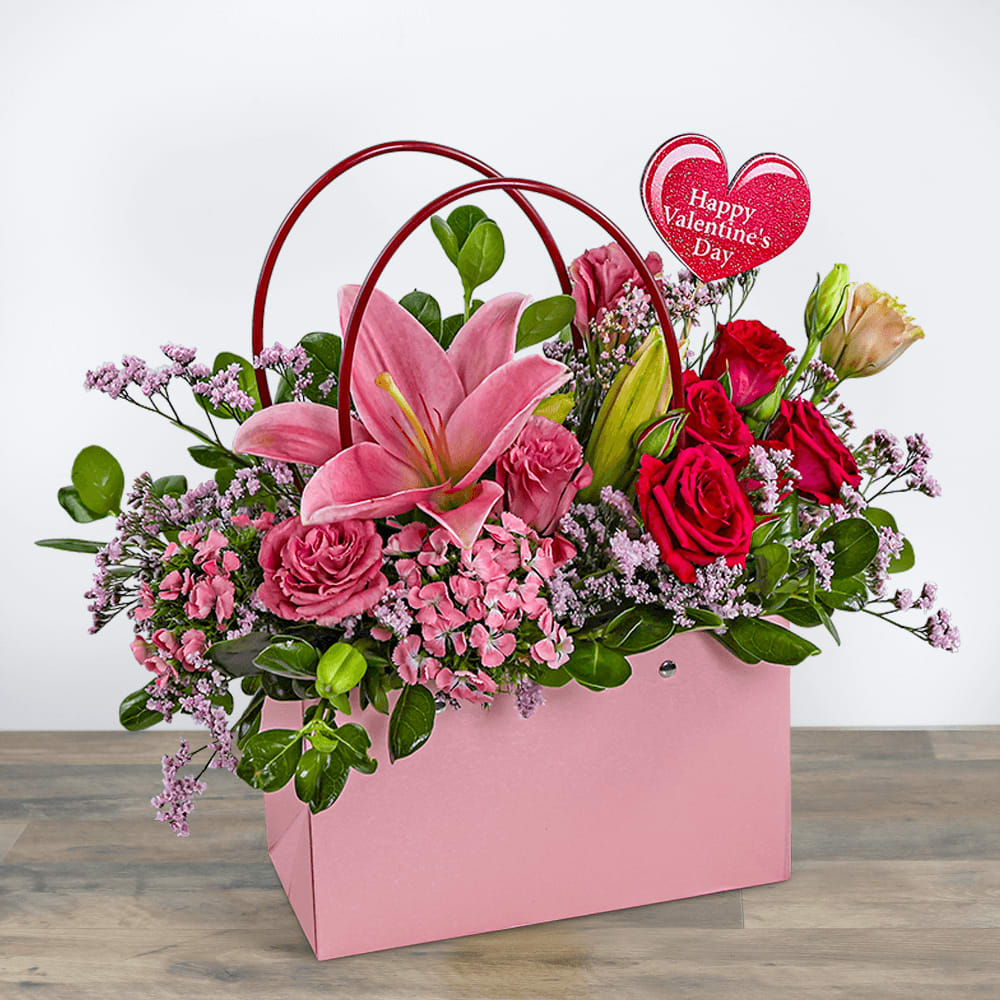 Fun and Flirty Flower Tote Flower Bouquet