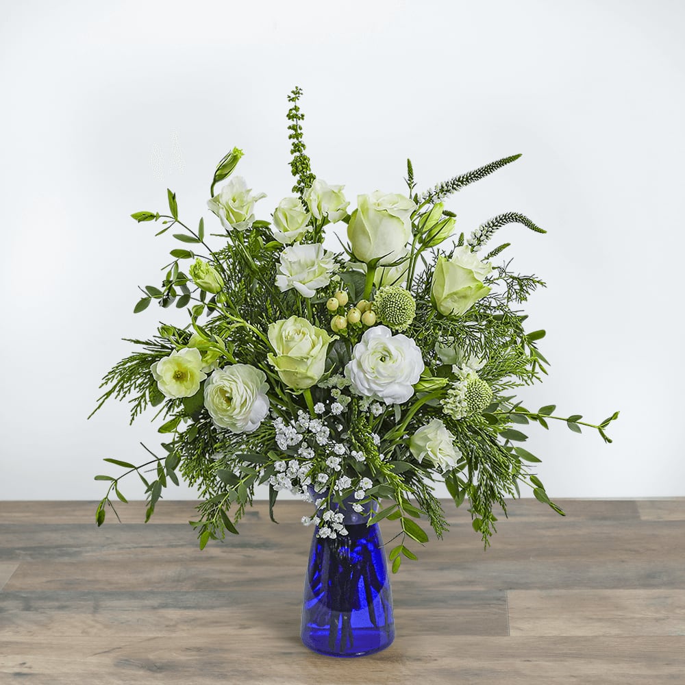 Sapphire Snow Flower Bouquet