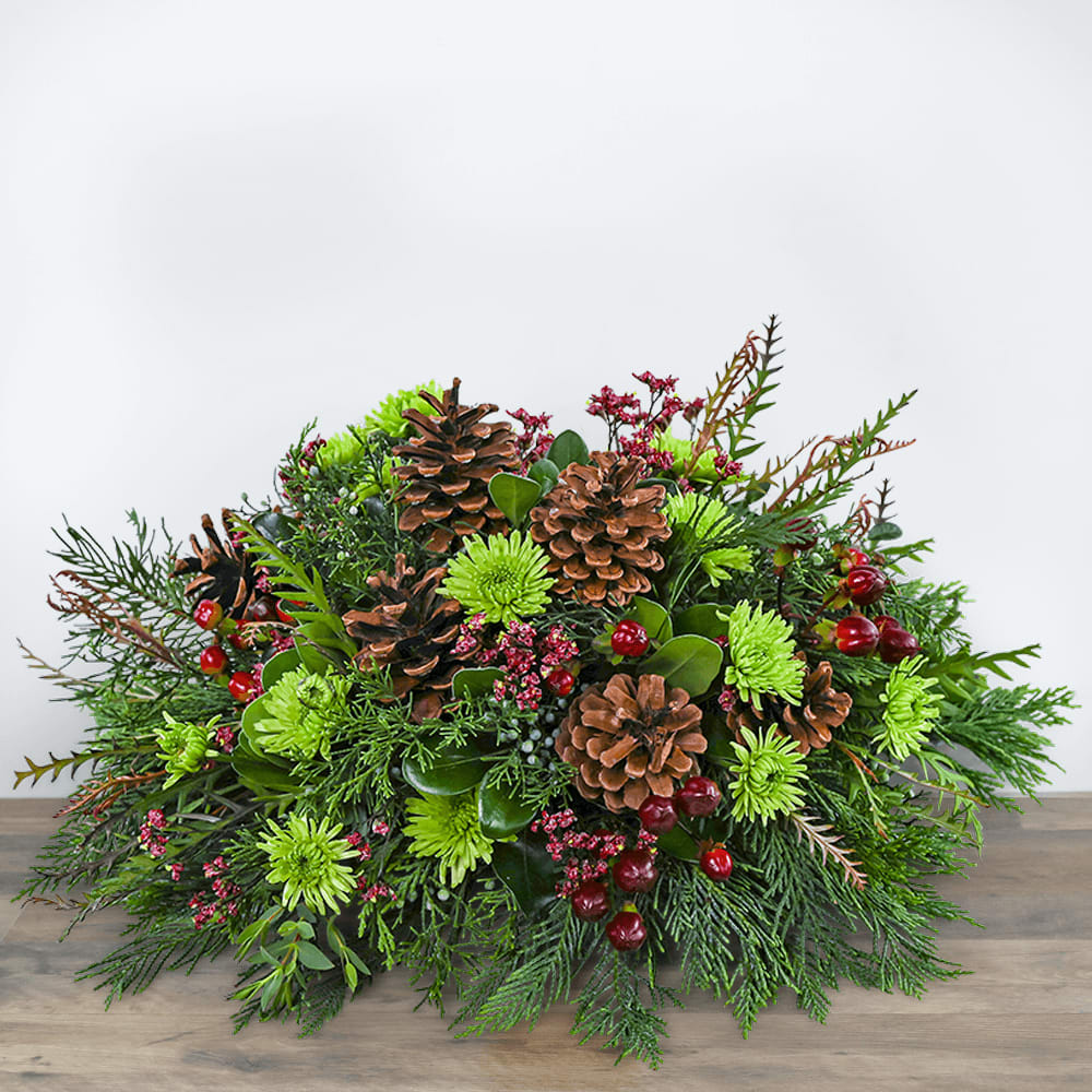 Trimmed in Tradition Centerpiece Flower Bouquet