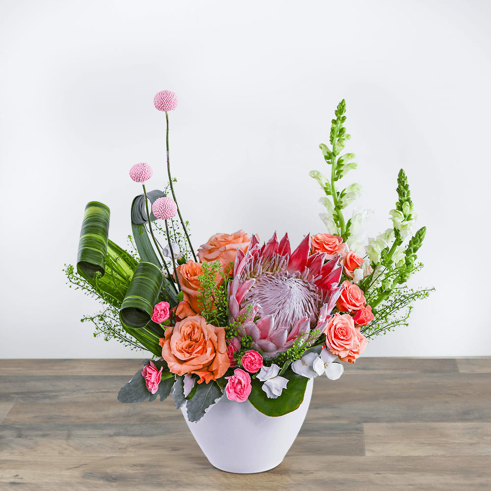 Prosecco Sunrise Flower Bouquet