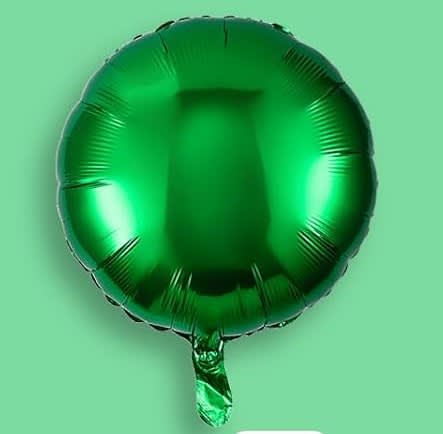 Green Round 18'' Balloon Flower Bouquet