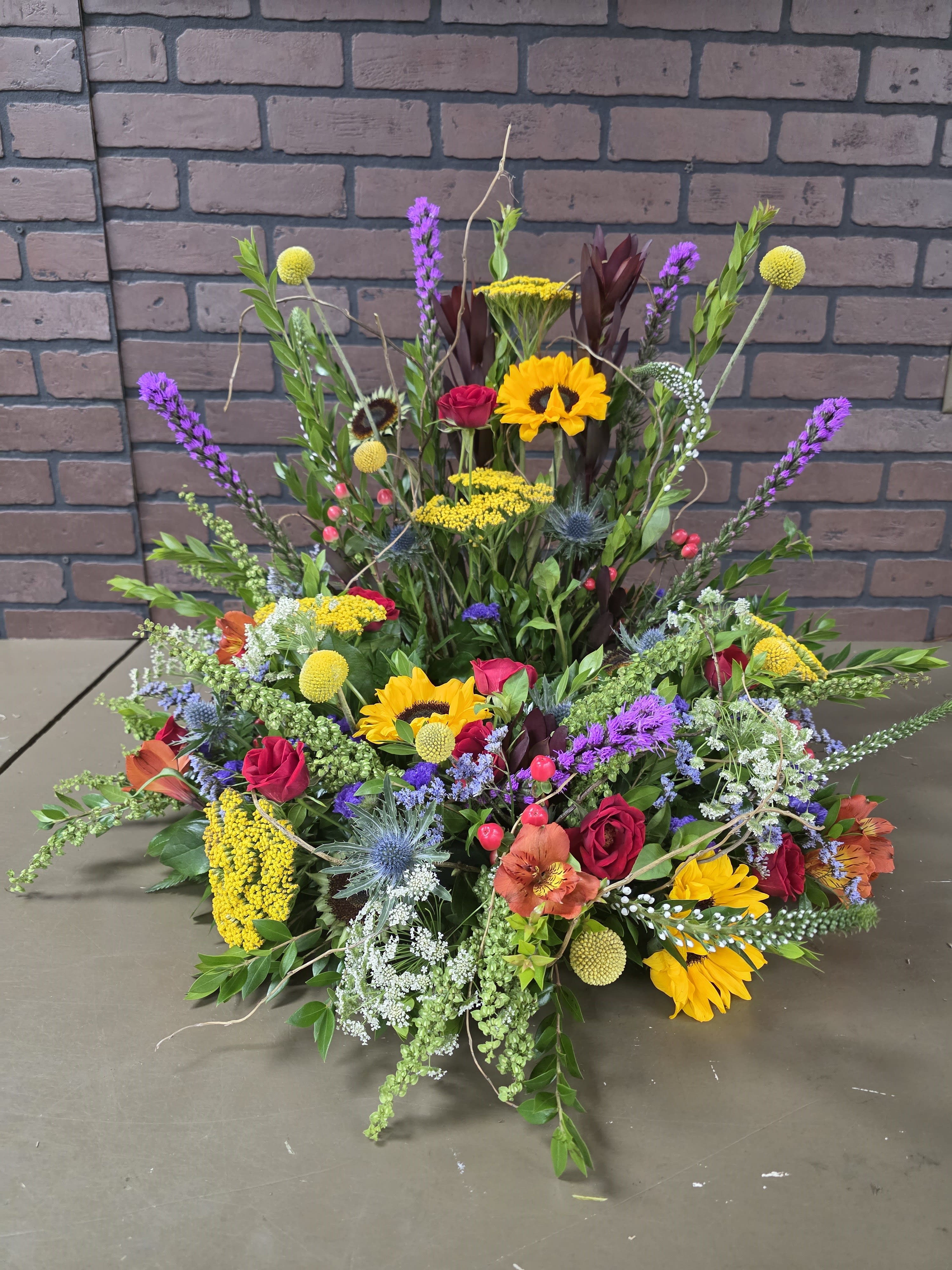 Radiant Embrace  Urn Wreath Flower Bouquet