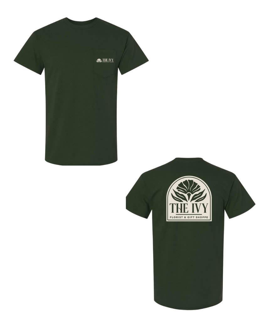 Green Pocket Tee Flower Bouquet