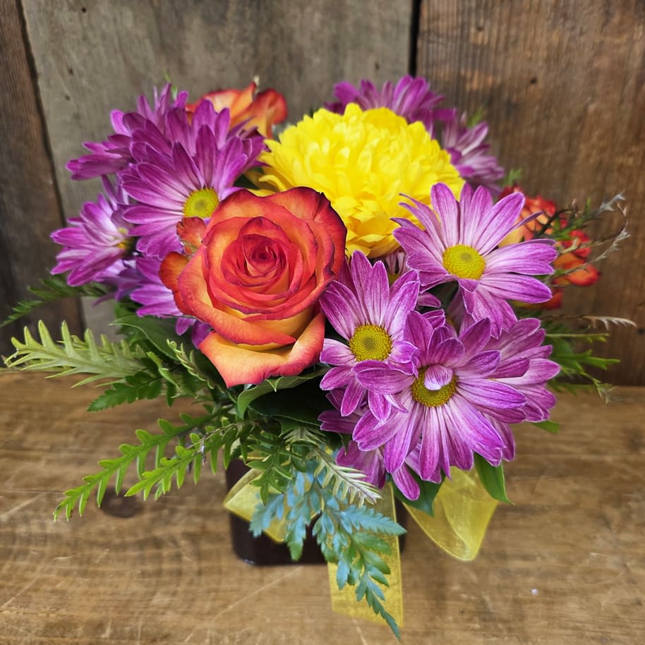 Judy's Mums and Roses Bouquet
