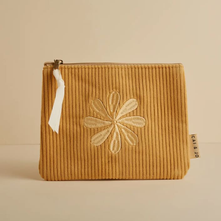 Corduroy Pouch in Marigold