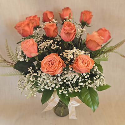Orange Rose Bouquet Flower Bouquet