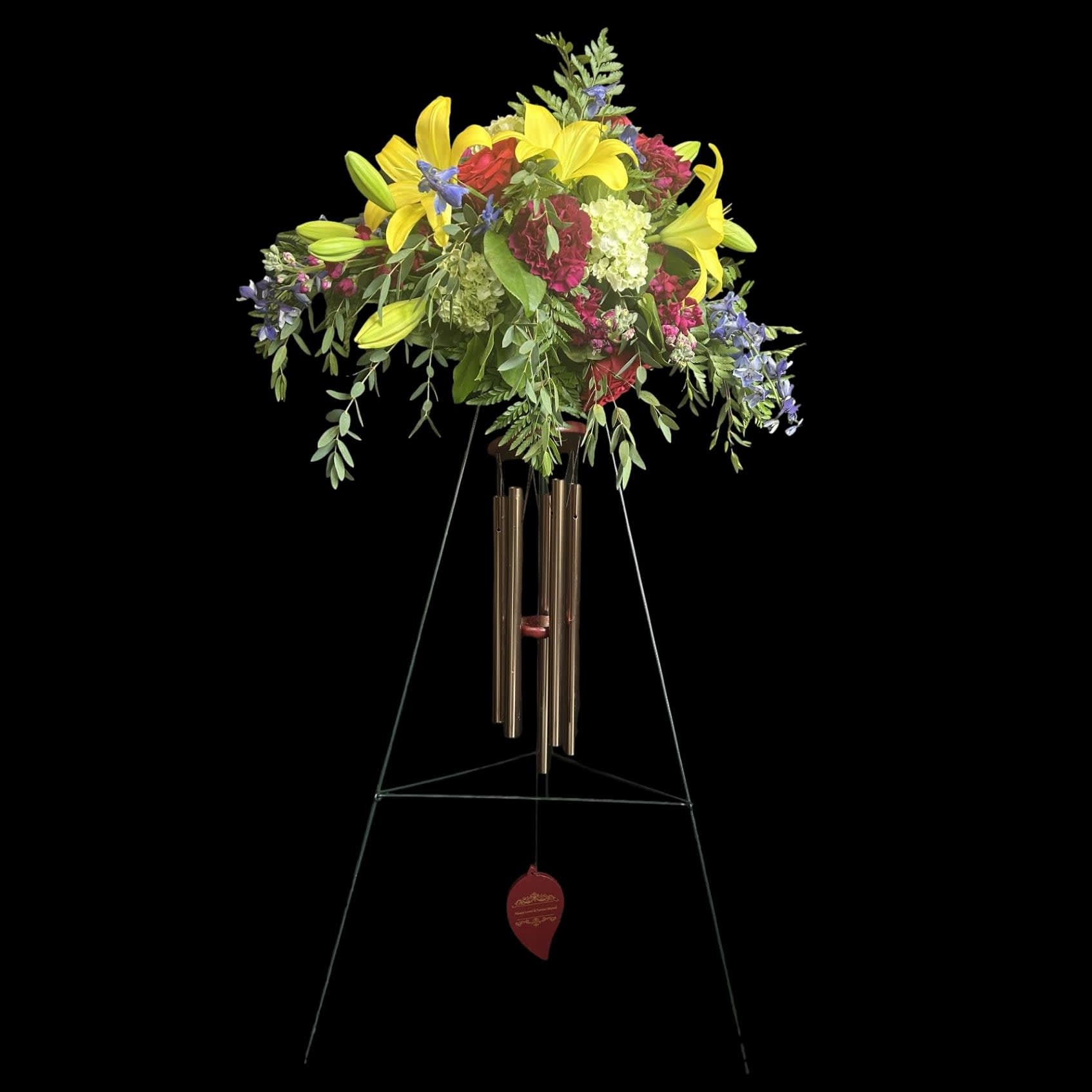 Colorful Windchime Sympathy Spray