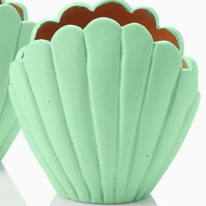 Seashell Terracotta Planter