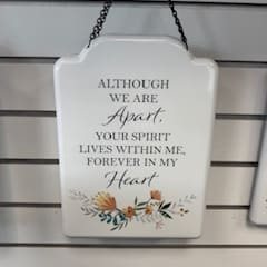 Metal Sympathy Plaque