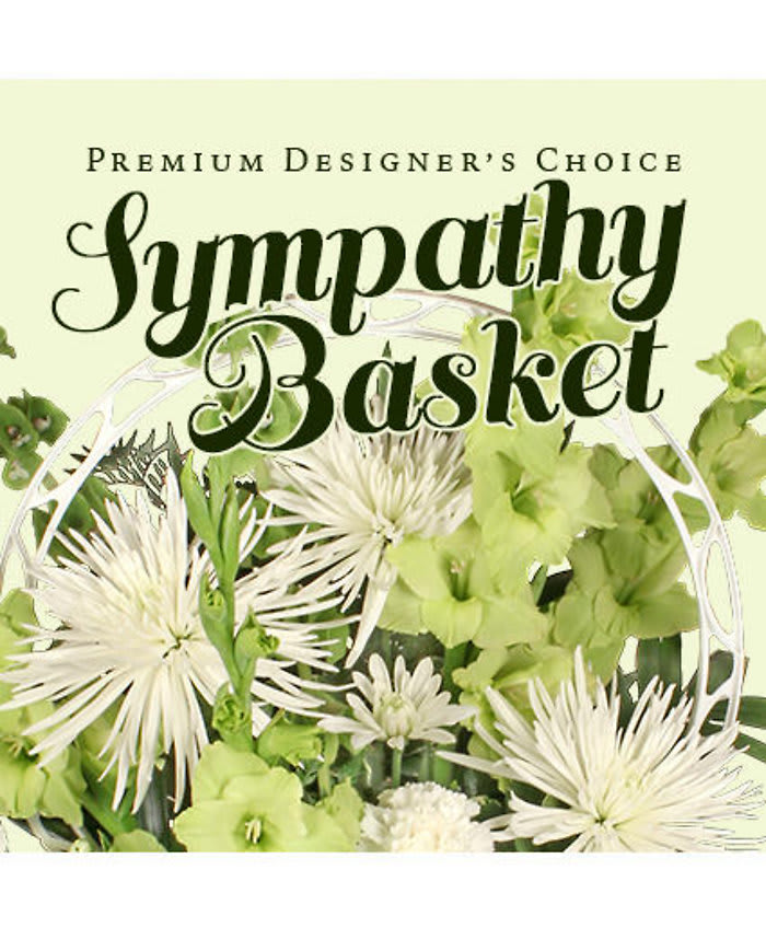 Designers Choice Sympathy Basket Flower Bouquet