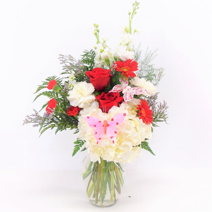 My Heart Flutters for You Flower Bouquet