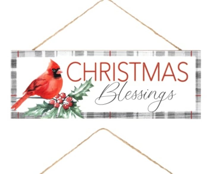Christmas Blessings Welcome Sign