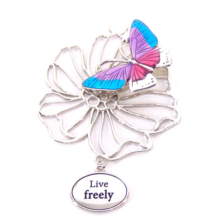 Live Freely Butterfy Ornament