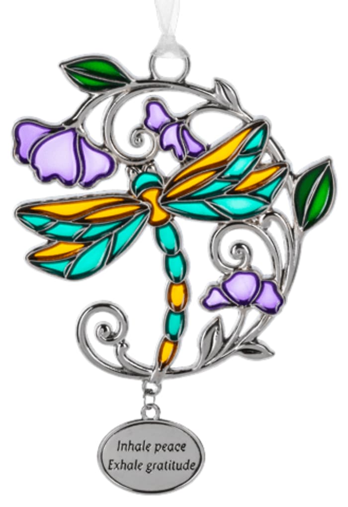 Inhale peace, Exhale graditude. Ornament