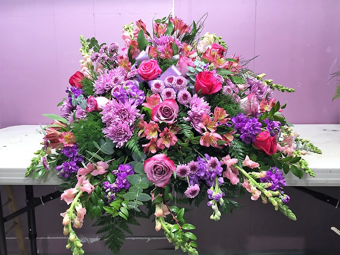 Loving Lavender Casket Spray