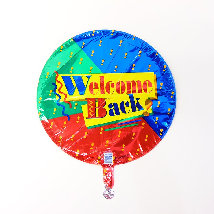 Welcome Back Mylar Balloon