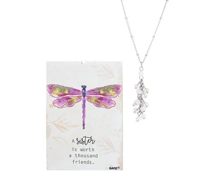 Necklace-A Sister, is worth a thousand friends Flower Bouquet