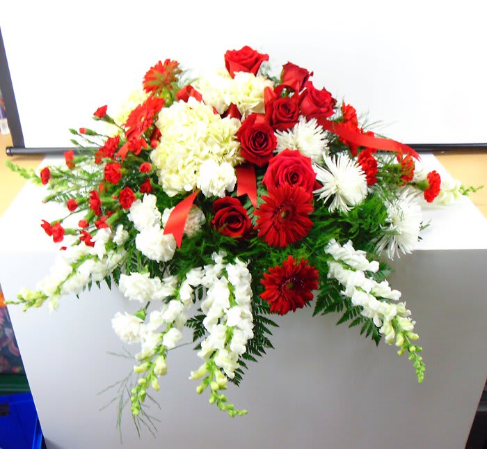 Love Lives On Casket Spray Flower Bouquet