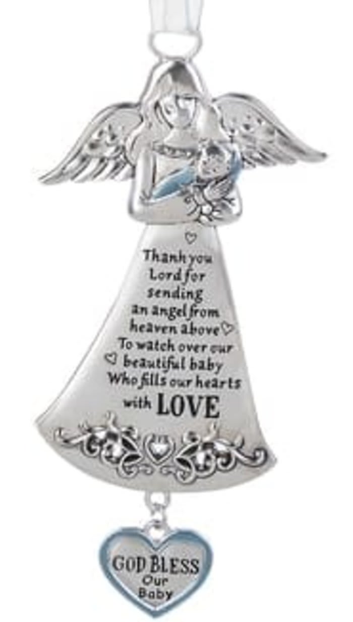 Guardian Angel Ornament for Baby Boy