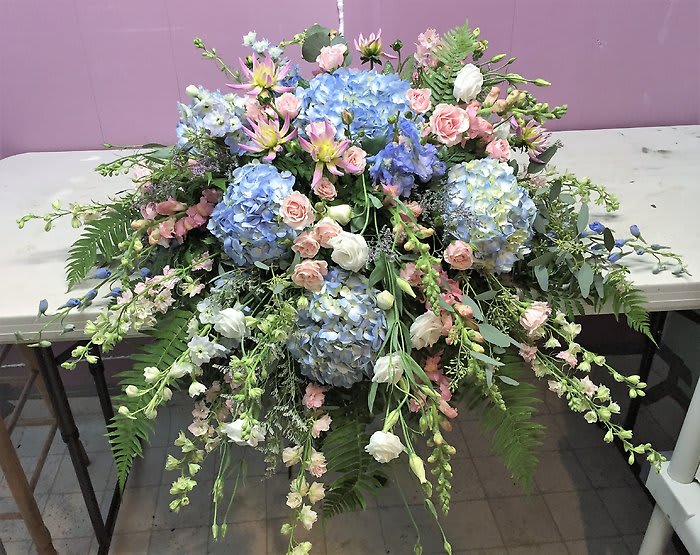 Garden Dreams Casket Spray Flower Bouquet