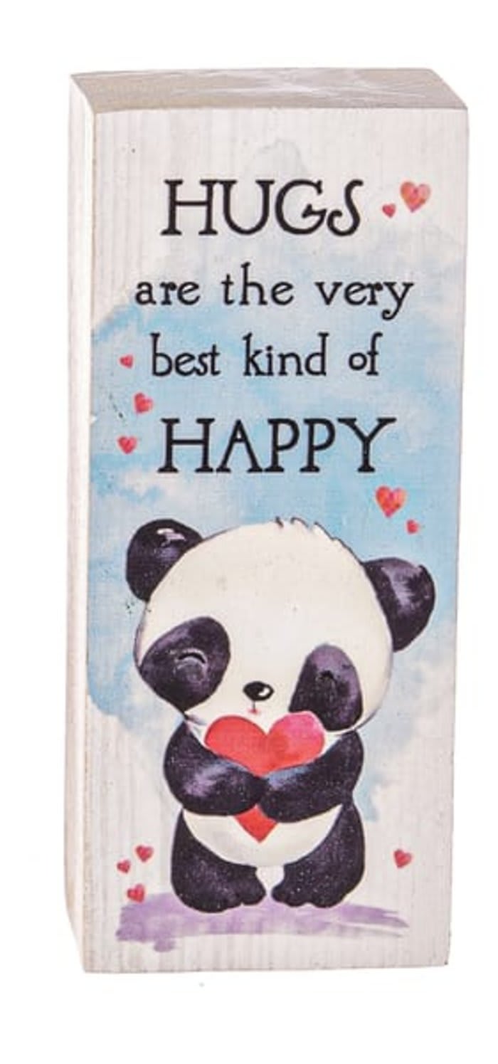 Hugs are the Very Best Kind of Happy. Message Block