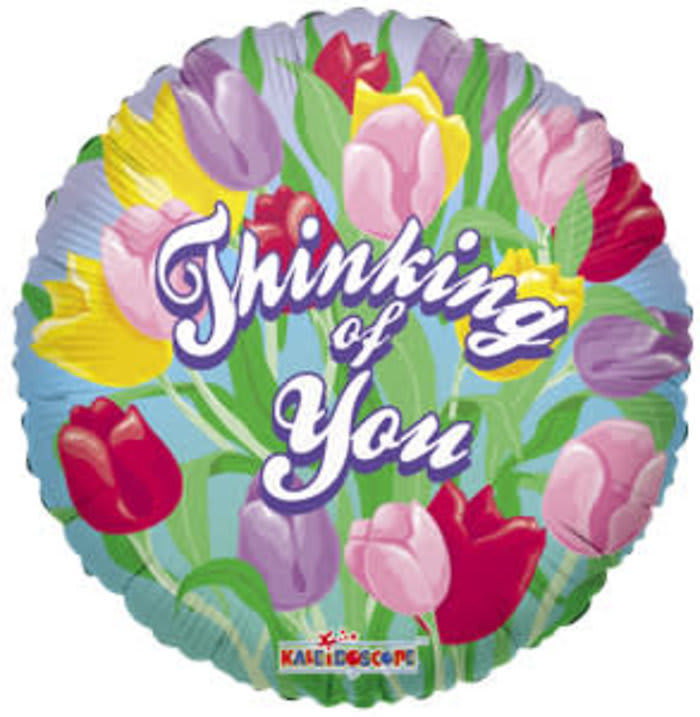 Thinking of You Tulips Mylar Balloons