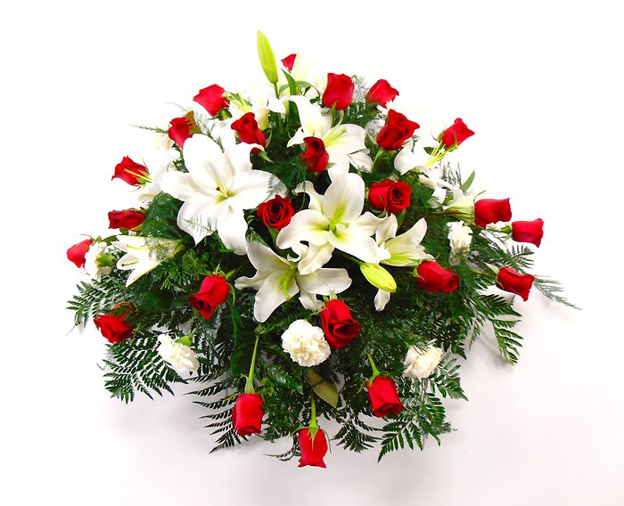 Simply Styled Casket Spray Flower Bouquet
