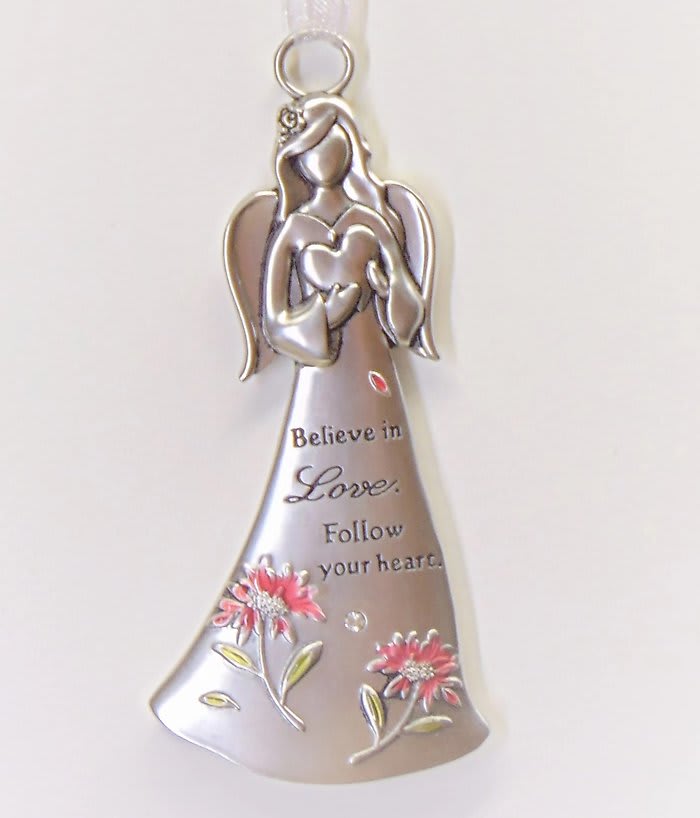 Believe in Love, Follow Your Heart-Angel Ornament