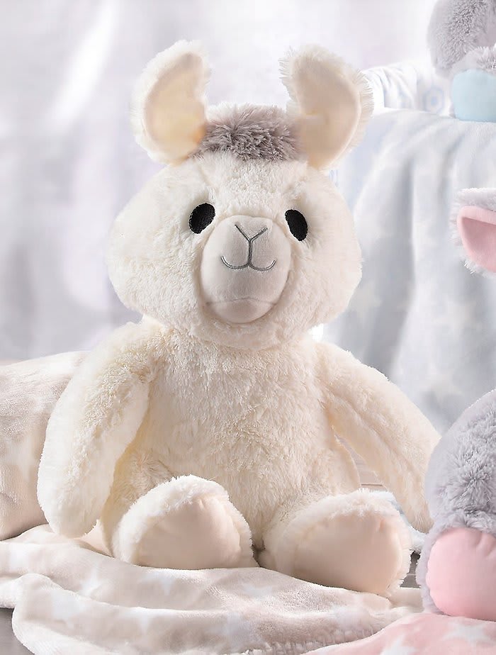 Lil" Llama with pink blanket gift set.