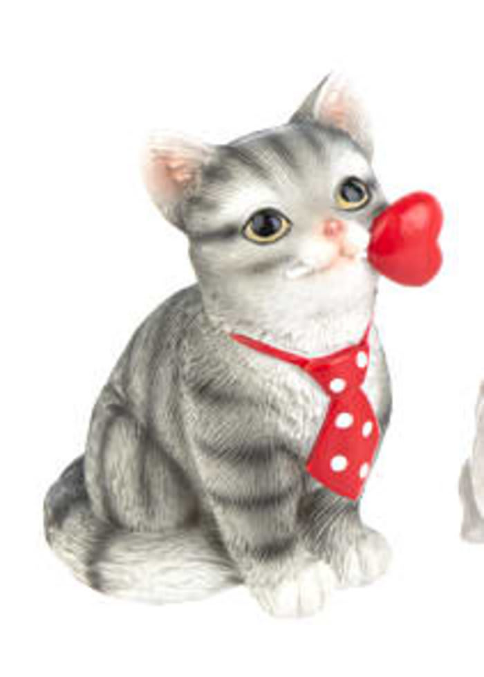 Pawsitively Yours Forever Cat/Heart Figurine
