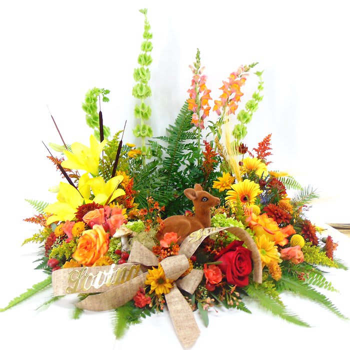 Woodland Tranquility Urn Wreath Flower Bouquet