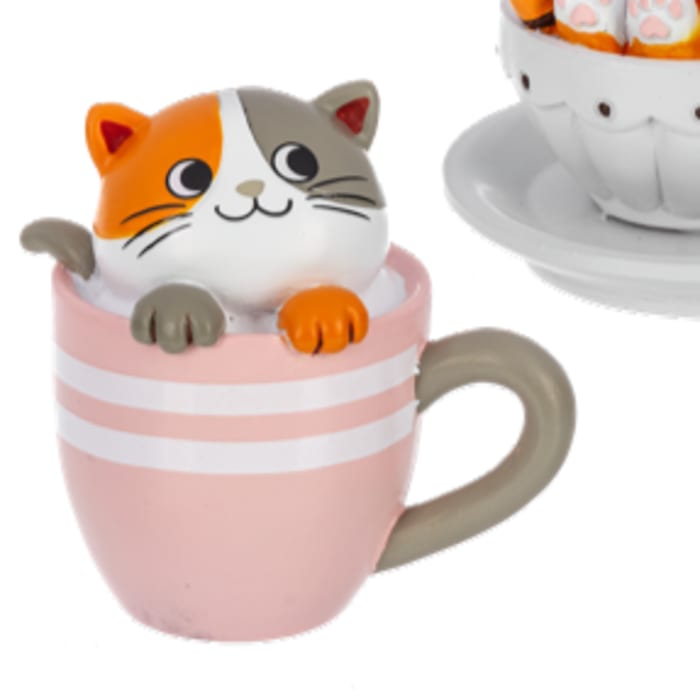 Cat Cafe Figurine-Calico