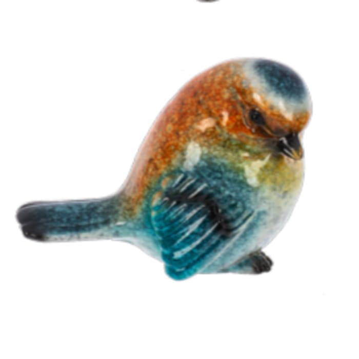 Sunshine Garden Bird-Orange Flower Bouquet