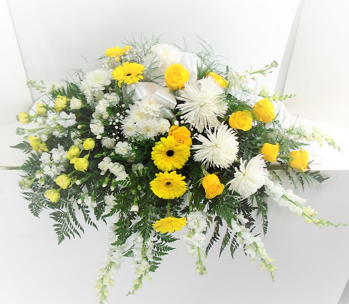 You are My Sunshine Forever Casket Spray Flower Bouquet