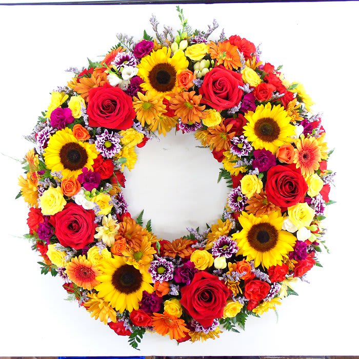 Sunflower Fields Wreath Flower Bouquet