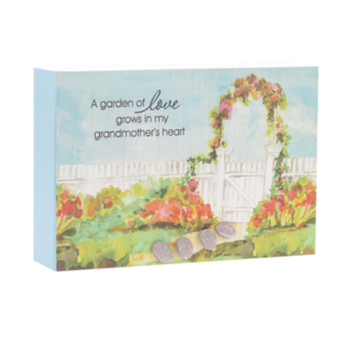 Grandmother Garden of Love-Pebble Art Plaque