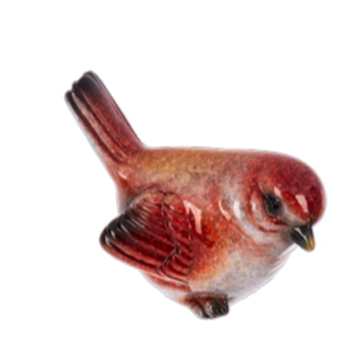 Sunshine Garden Bird-Red Flower Bouquet