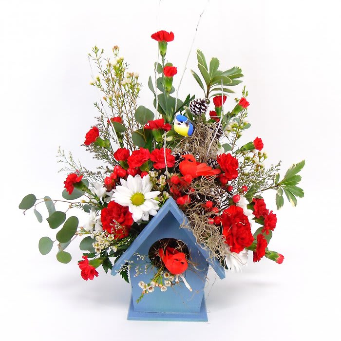 Love Birds Flower Bouquet