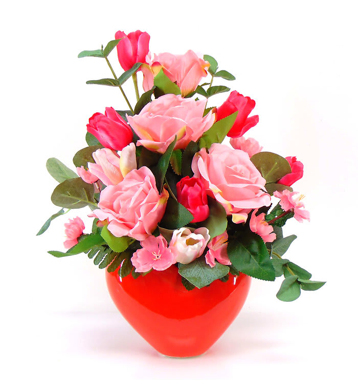 All my Heart is Yours Silk Design Flower Bouquet