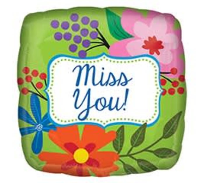 Miss You Mylar Balloon