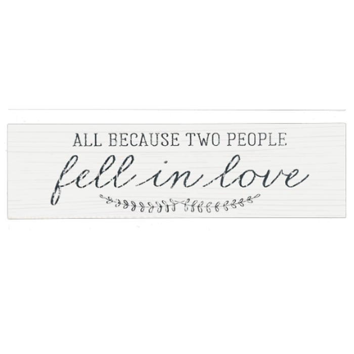 Because Two People Fell In Love, Wall Decor