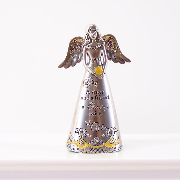 A Sister and a Friend, a Blessing Twice-Angel Figurine