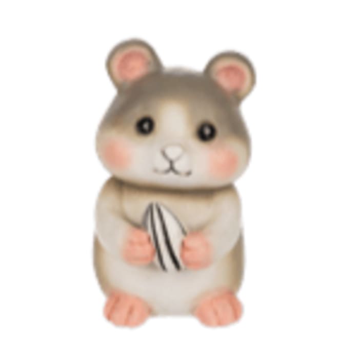 Mouse Figurine Flower Bouquet